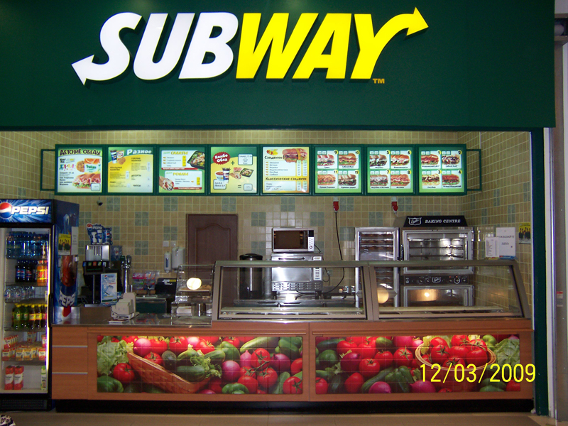 Ресторан Subway установил киоски для оформления заказов