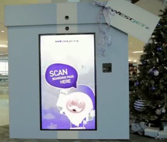 Рождественское чудо от авиакомпании WestJet организовано с помощью интерактивных киосков